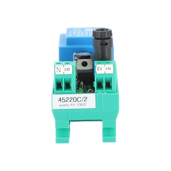 Woertz 45220C/2 Miniature Regulated Power Supply th 35 230v ac 24vdc